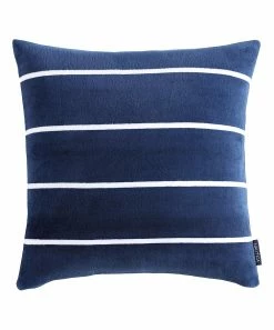 Nautica | Navy & White Weston Stripe Throw Pillow