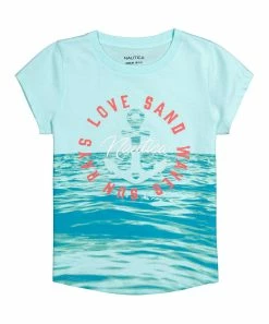 Nautica | Blue Anchor 'Waves' Crewneck Tee - Toddler