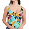 Nautica | Light Blue Multicolor Abstract Scoop-Neck Tankini Top - Women