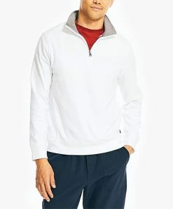 Nautica | Bright White Navtech Quarter-Zip Pullover - Men