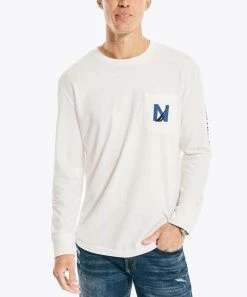 Nautica | Sail White & Blue 'Nautica 1983' Long-Sleeve Tee - Men
