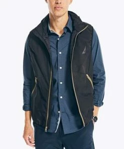 Nautica | True Black & Tan Navtech Water-Resistant Vest - Men