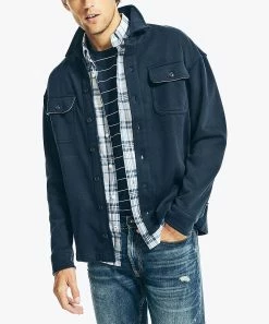 Nautica | Navy Fleece Button-Up - Men