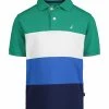 Nautica | Green Lake & Blue Color Block Polo - Toddler & Boys