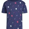 Nautica | Blue & Red Logo Print Crewneck Tee - Toddler & Boys