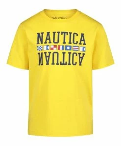 Nautica | Dandelion Logo Flags Crewneck Tee - Boys