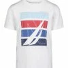 Nautica | Bright White Block Logo Crewneck Tee - Toddler & Boys