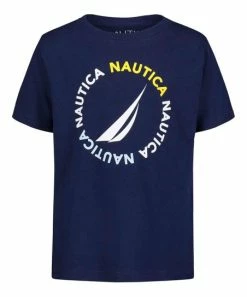 Nautica | Navy Circle Logo Crewneck Tee - Toddler & Boys