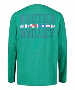 Nautica | Greenlake Flag Split Long-Sleeve Tee - Boys