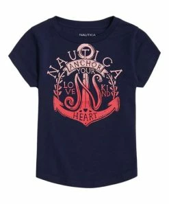 Nautica | Peacoat-Navy 'Anchor Your Love' Logo Crewneck Tee - Toddler