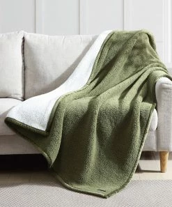 Nautica | Olive & Ivory Two-Tone Throw