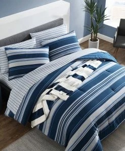 Nautica | Gray & Blue Lakeview Cotton Duvet Cover Set
