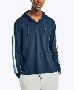 Nautica | Navy & White Stripe Hoodie - Men