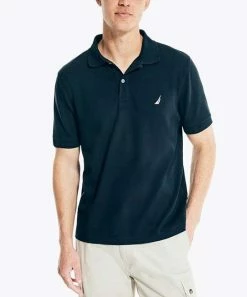 Nautica | Navy & White Logo Deck Polo - Men
