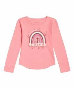 Nautica | Conch Shell Rainbow Logo Long-Sleeve Tee - Toddler & Girls