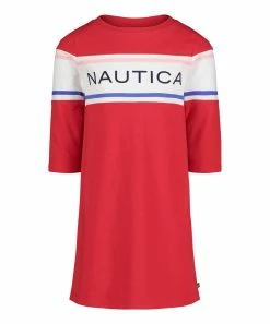 Nautica | True Red Logo Shift Dress - Girls