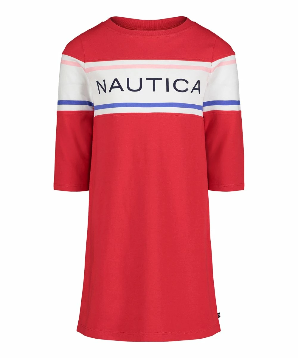 Nautica | True Red Logo Shift Dress - Girls