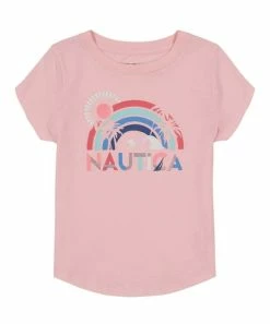 Nautica | Almond Blossom Rainbow Sunset Tee - Girls
