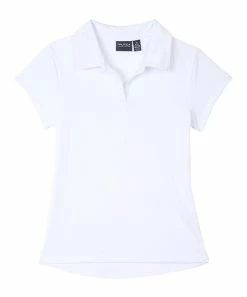 Nautica | White Performance Polo - Girls