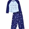 Nautica | Blue 'Wake Up and Sparkle' Star Pajama Set - Girls