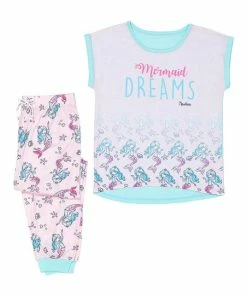 Nautica | White & Purple 'Mermaid Dreams' Pajama Set - Girls