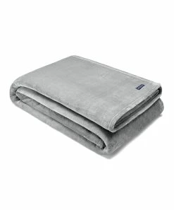 Nautica | Gray Plush Fleece Throw