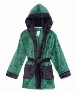 Nautica | Green Hooded Robe - Boys