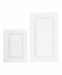 Nautica | White Tufted Peniston Bath Rug - Set of Two