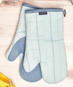 Nautica | Aqua Stripe Silicone-Palm Oven Mitt - Set of Two